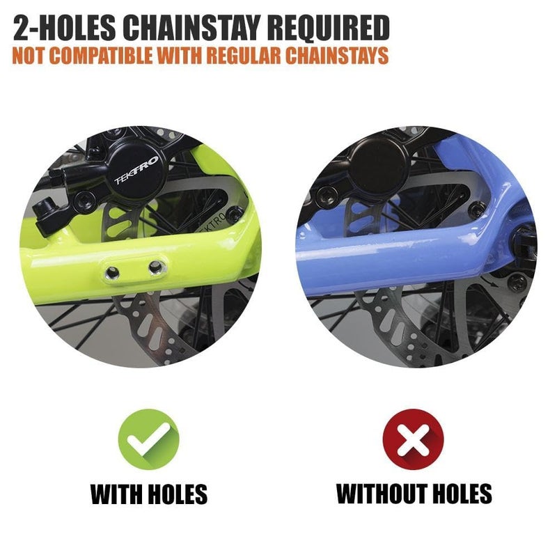 بي في مسند دراجة BV - حامل دراجة جبلية للدراجات مقاس 24-29 بوصة - طول قابل للتعديل، نعل غير قابل للانزلاق، مادة سبائك الألومنيوم - مسند دراجة أسود - Image 4